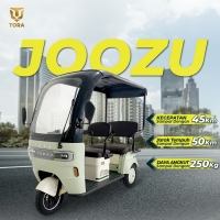 Kendaraan Listrik Roda 3 Tora Joozu Power Motor 1000W Battery Kering 60V 20Ah