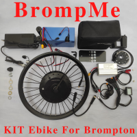 BrompMe = KIT Ebike Power Motor 350W Battery Panasonic 36V 11.2 Ah Untuk Sepeda Lipat Khusus Brompton, 3sixty, Pikes